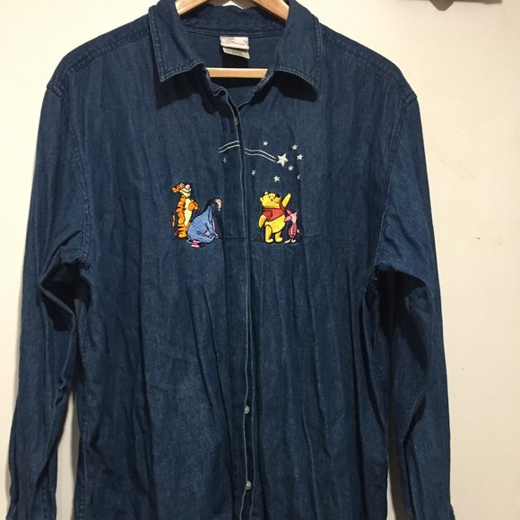 VINTAGE DISNEY STORE DENIM SHIRTS SIZE 2XL - Picture 8 of 9